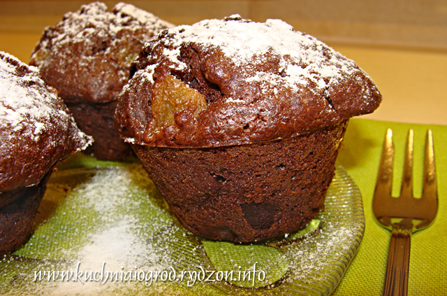 muffiny z gruszką