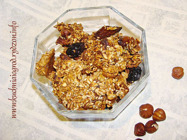 ciasteczka owsiane z bakaliami